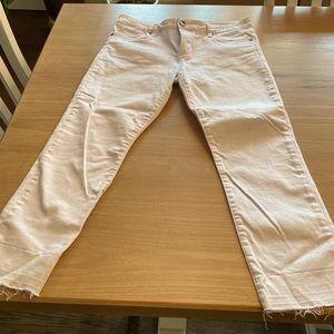 KUT ankle white denim